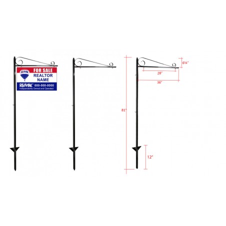 Yard Sign Posts Metal METAL LAWN SIGN POST - LP008